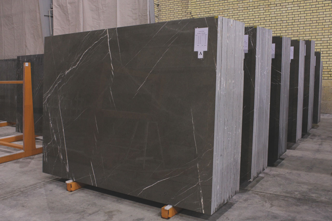 Armani grey marble slab in iran
