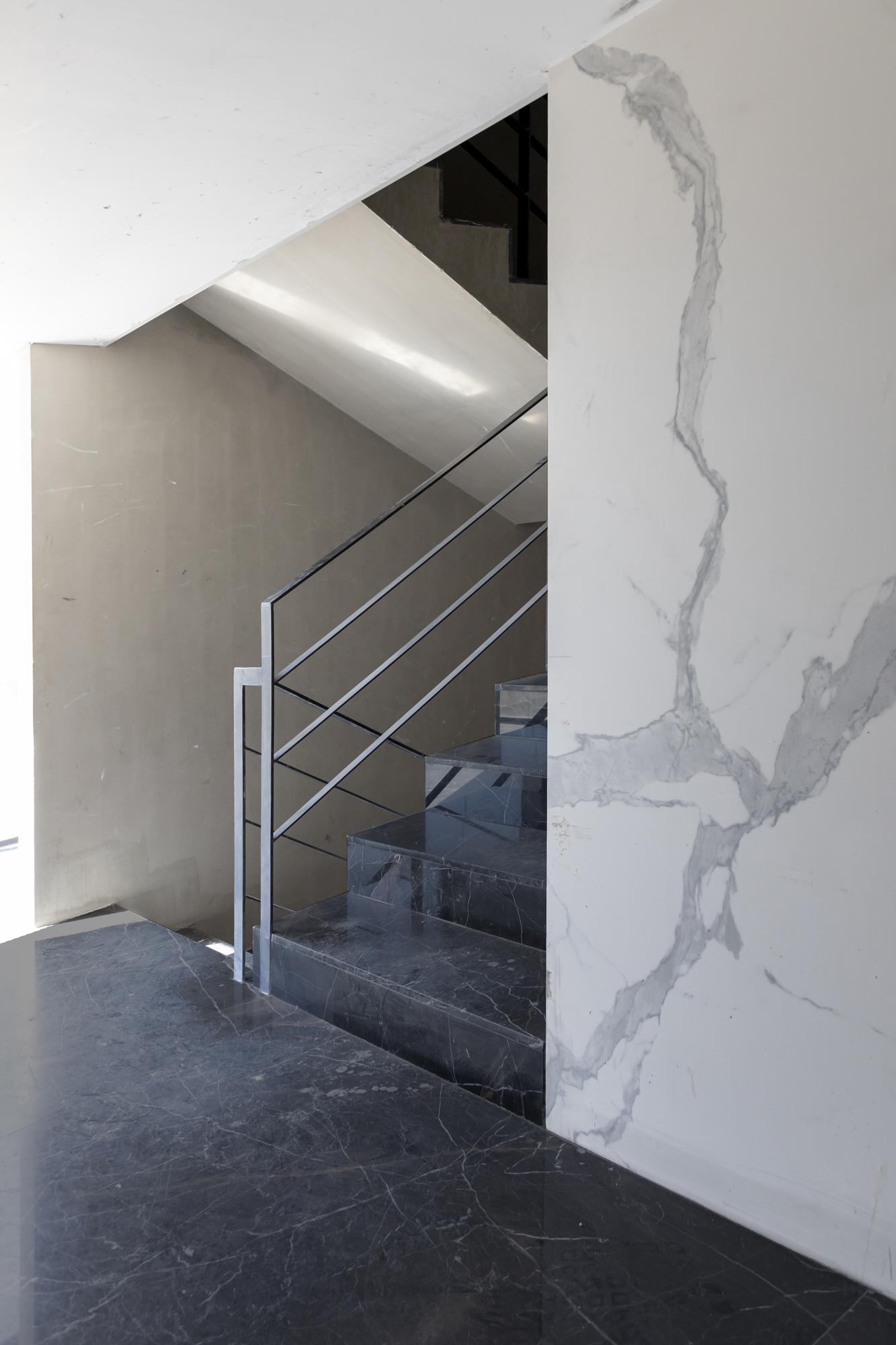 Armani grey marble stairs