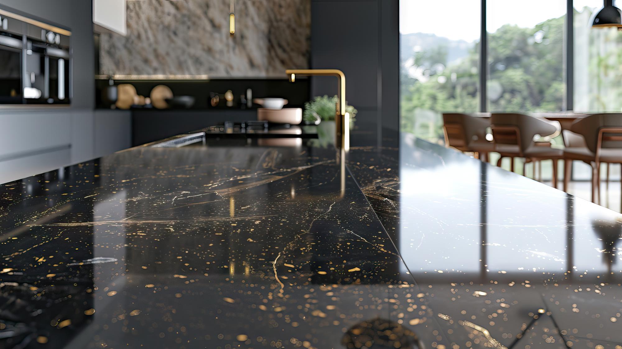 What is Black Galaxy Granite? 3 golden-glitter-explosion-background-3d-render-magical-particles-luxury-texture-design-stylish-fashion-backdrop-ai-generated-illustration_120339-14171